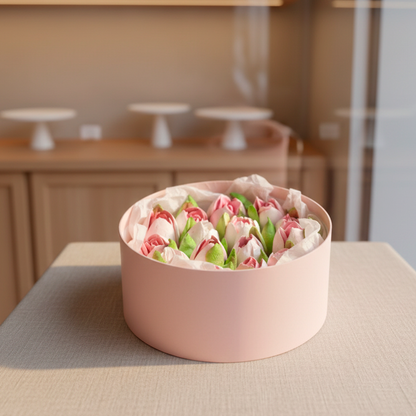 Cloud Soufflé Florals | Round Dessert Gift Box
