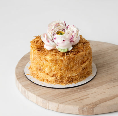 Classic Napoleon Bento Cake | Mini Mille-Feuille